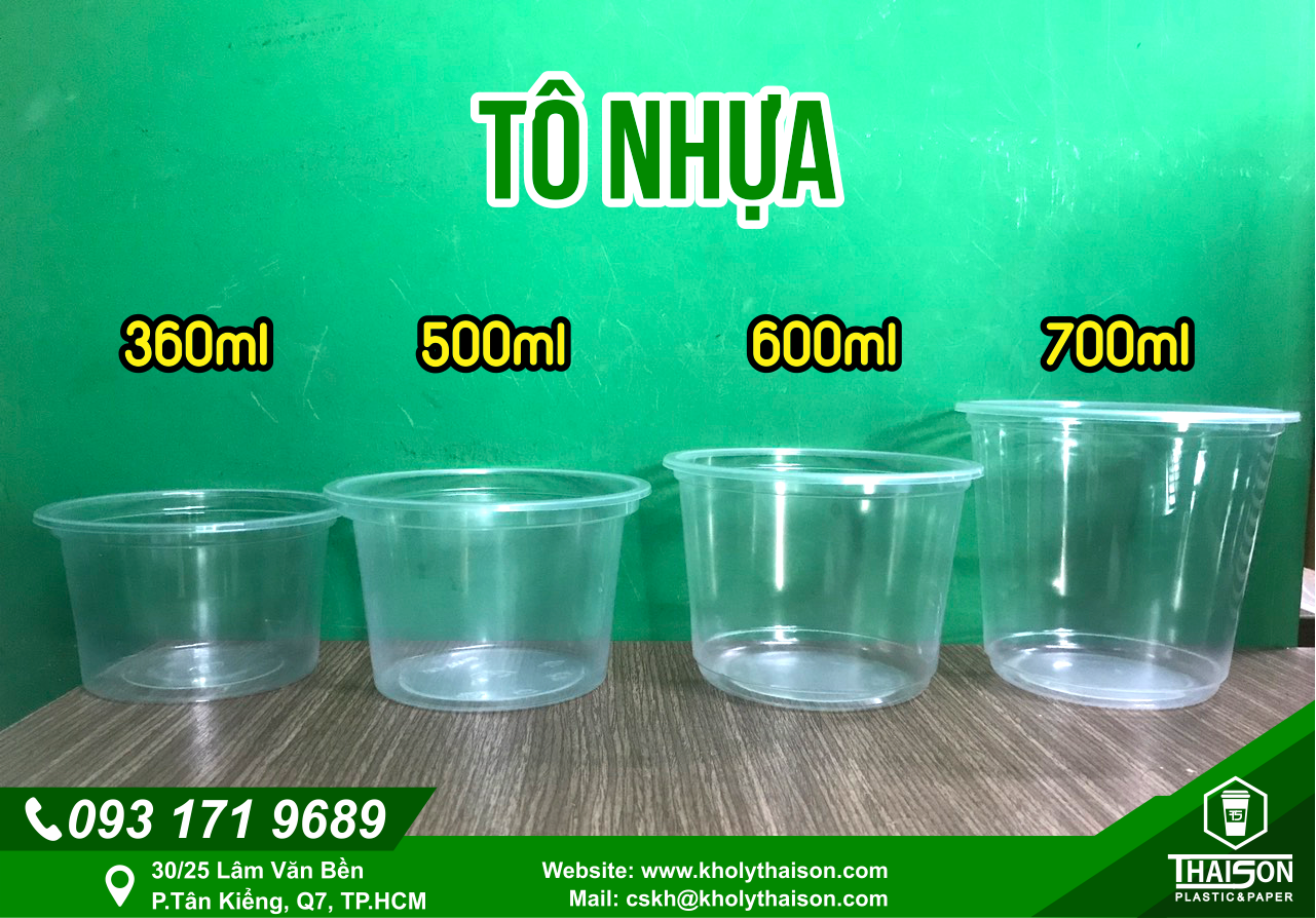 Tô nhựa 600ml 