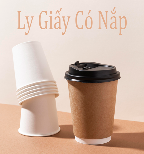 ly giấy có nắp đậy