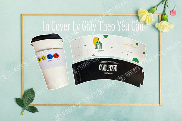 In Cover Ly Giấy đựng cà phê mang đi