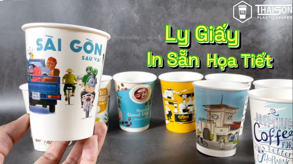 Ly Giấy In Sẵn Họa Tiết Theo Chủ Đề 